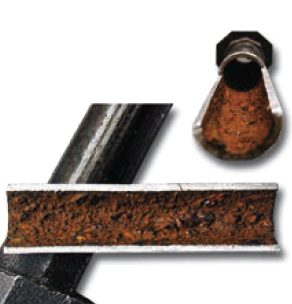 cutaway of black iron