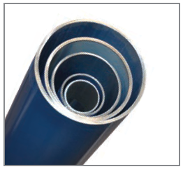 Rigid Aluminum calibrated pipe