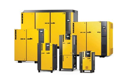 A group of yellow and black cabinets

Description automatically generated