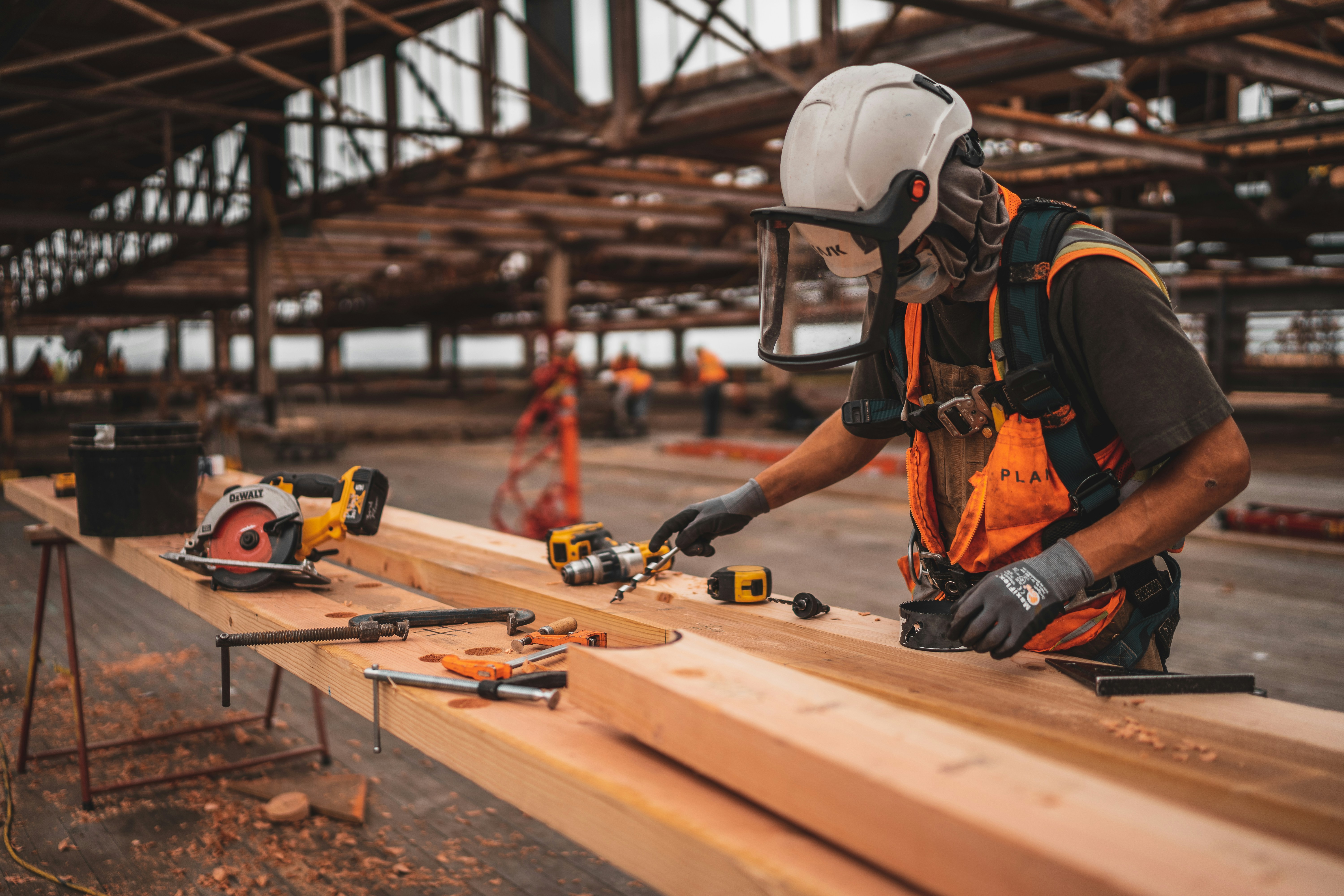 Compressed air being used in Wood Work Industry